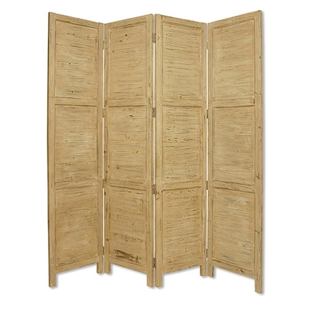 Palacedesigns 1 x 76 x 84 in. Wood Screen Yellow PA3105051